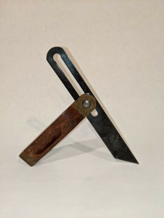 Vintage Stanley No.  25 Bevel - 8” Blade - T Bevel Square,  Rosewood and Brass 2