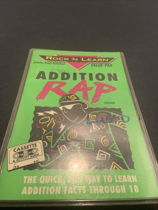 Vintage Rock N Learn Multiplication Rap Book,  Cassette Learning
