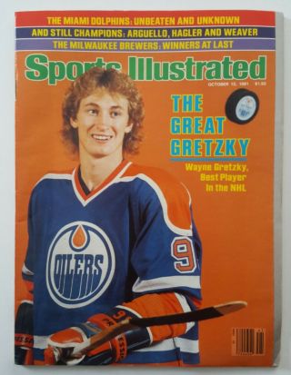 1981 No Label Sports Illustrated Wayne Gretzky Edmonton Oilers 1st Cover