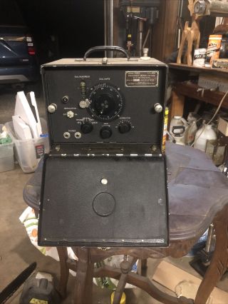 Vintage U.  S.  Army Signal Corps Radio Frequency Meter Ts - 174/u