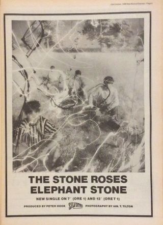 Stone Roses - Vintage Press Poster Advert - Elephant Stone - 1988