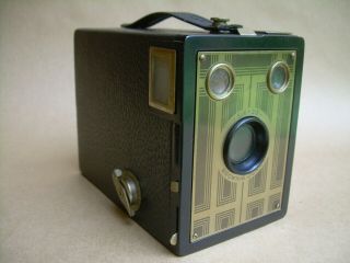Vintage Kodak ‘six - 20 Brownie Junior’ (deco F’plate) Box Camera