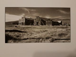 Vintage Bodie Ghost Town Print Old West Gold Mine California 2006 Stacked
