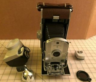 Vintage Polaroid Speedliner Land Camera Model 95b W/ Box & Accessories -