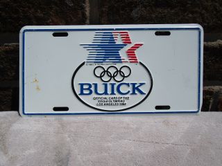 Buick 1984 Olympic Novelty License Plate Los Angeles,  California