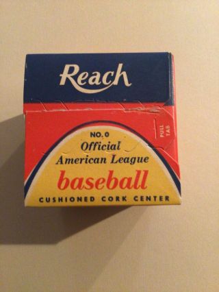 Reach 1958 Official American League Baseball In - William Harridge L