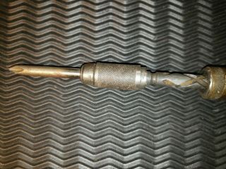 Vintage Yankee No.  30A Spiral Screw Driver Push Drill North Bros USA 1923 w/Bit 3