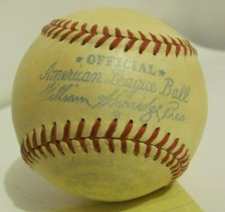 Collectible " Reach " Official American League Ball - William Harridge,  Pres.