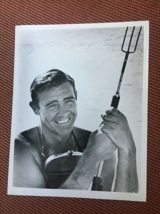 James Bond 1965 Vintage Press Still Photo Connery Thunderball Harpoon