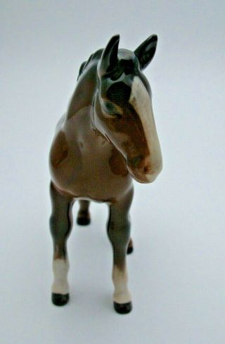 VINTAGE SMALL BESWICK SHIRE HORSE FOAL BROWN GLOSS - PERFECT 2