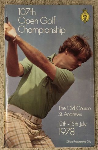107th - 1978 British Open Golf Championship St Andrews Programme - Vintage Golf