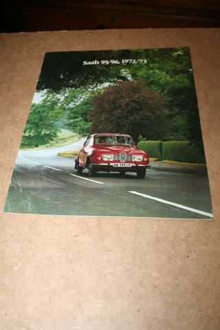 Vintage Saab 95/96 Sales Brochure Circa 1970 