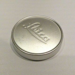 Vintage Silver Leitz/leica Push - On Lens - Cap For Lenses Of 42mm External Diameter