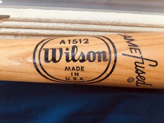 Nr Vtg Al Kaline Wilson A1512 Wood Baseball Bat Little League Flame Fused 3