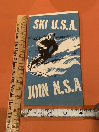 Vintage 1950’s National Ski Patrol Skiing Ski Badge Patch & Decal