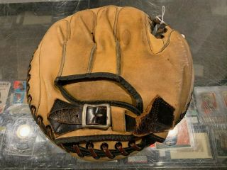 1938 Frank Pytlak Indians Red Sox Marathon Buckle Back Catchers Mitt Glove