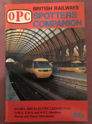 Vtg Opc British Rail Train Spotters Companion Booklet 7th Edition 1983 Railways