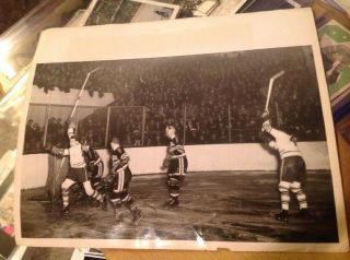 Syl Apps 1940 Toronto Maple Leafs Nhl Hockey Photo Chicago Blackhawks