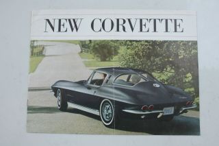 1963 Chevy Corvette Brochure (not A Reprint)