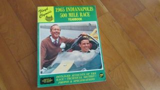1965 Indy 500 Indianapolis Race Yearbook Clymers Annual Jim Clark Wins In Ford
