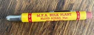 Vintage Mfa Bulk Plant Advertising Bullet Pencil Purdy Mo Floyd Schad 8 - 29
