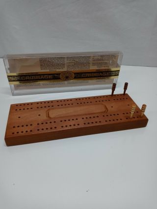 Channel Craft Wood Cribbage Score Board.  Cherry Vintage Made Is The Usa