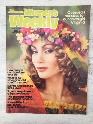 Vintage 70’s Australian Wimen’s Weekly Mag 1977 Virginia Hey,  Mary Tyler Moore