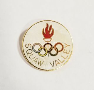 Vintage 1960 Squaw Valley Winter Olympic Games California Lapel Pin
