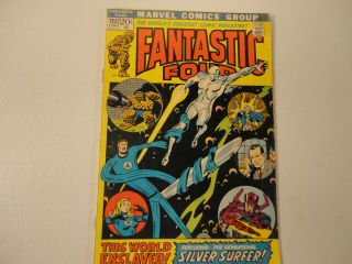 Vintage 1972 Marvel Fantastic Four 123,  Featuring The Silver Surfer