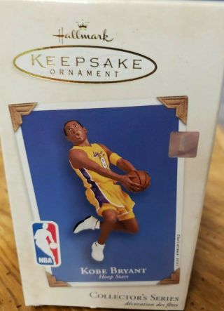 Kobe Bryant 2003 Hallmark Keepsake Christmas Hoop Stars Ornament Lakers Jersey 8