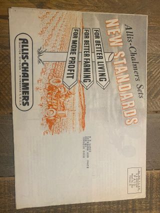 Vintage Allis Chalmers Tractor Brochure Dealer Poster