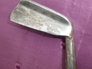 Playable Vintage Hickory Flanged Maxwell Mid Iron Sw C8 Old Golf Memorabilia
