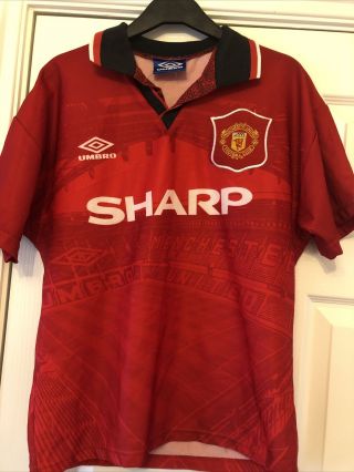 Vintage Kids Manchester United 1994/95 Home Football Shirt - Size Youths 86 - 91cm