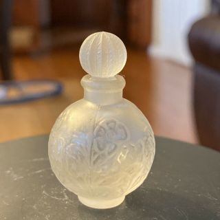 Vintage Glass Miniature Perfume Scent Bottle With Glass Dauber