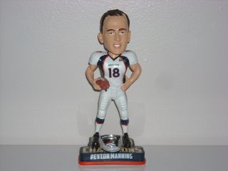 Peyton Manning Denver Broncos Bobblehead Bowl 50 Champs Ringbase Nfl