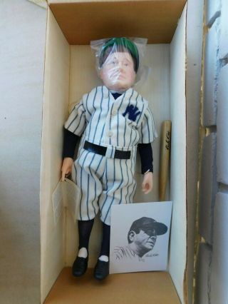 Vintage 1985 Effanbee Babe Ruth York Yankees 16 " Doll 7651 Usa Baseball