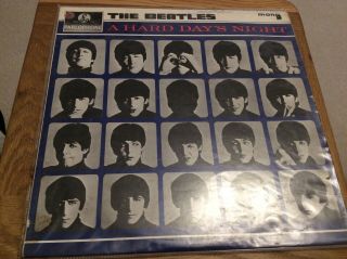 The Beatles A Hard Days Night Uk 1964 Mono Lp Vinyl Record Vintage