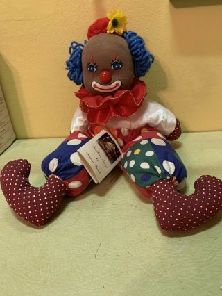 Vintage Dolmax Wind Up Musical Black Clown Doll Wind Up Order.