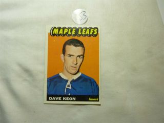 Vintage Hockey Card Topps 1965 Dave Keon Toronto Maple Leaf No153