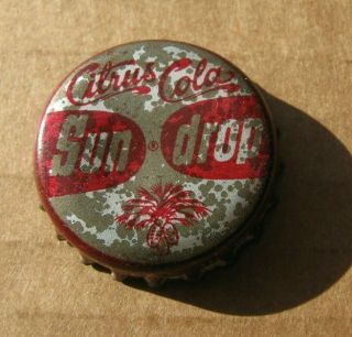 Sun Drop Citrus Cola Soda Cork Bottle Cap South Carolina Sc Tax Vintage Crown