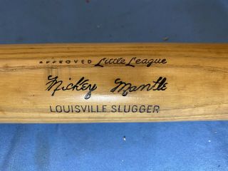 Vintage Mickey Mantle 6 Baseball Bat Louisville Slugger 125j Hillerich Bradsby