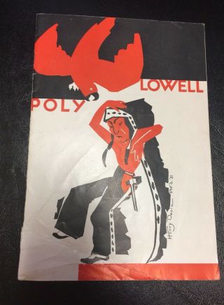 Vintage 1931 Lowell High School Vs Polytechnic Football Program