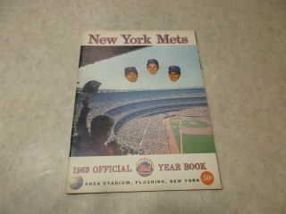 1969 York Mets Official World Championship Season Year Book Exc