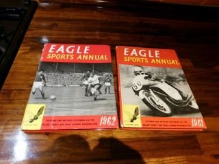 2 X Vintage Eagle Sports Annuals From 1961 & 1962
