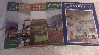 Vintage Country Life Magazines X Five (5) All 1973