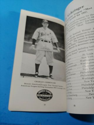 1937 Louisville Slugger Famous Baseball Sluggers Yearbook.  RUTH GEHRIG DIMAGGIO 3