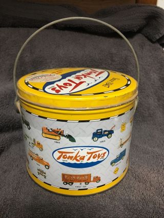 Tonka Toy Cookie Tin Can Pail Bucket Vintage Limited Edition Truck