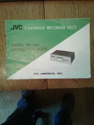 Vintage 8 Track Jvc Model Ed - 1261player/recorder Instruction Book.  ".  Book Only "