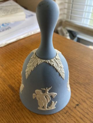 Vintage Blue Wedgewood,  Jasperware,  Table Bell 4.  25 ",  England