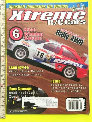 Xtreme R/c Cars November 1998 Issue 4.  3 Schumacher Voggerd Gt Jr Racing